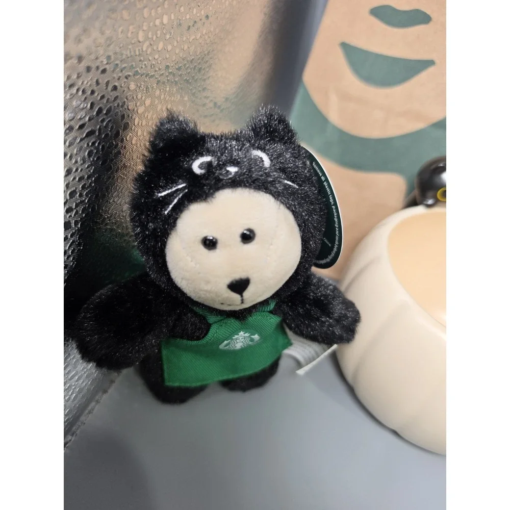 Starbucks 2026 Bearista Black Cat Plush Keychain Pumpkin Mug 12oz Halloween Set